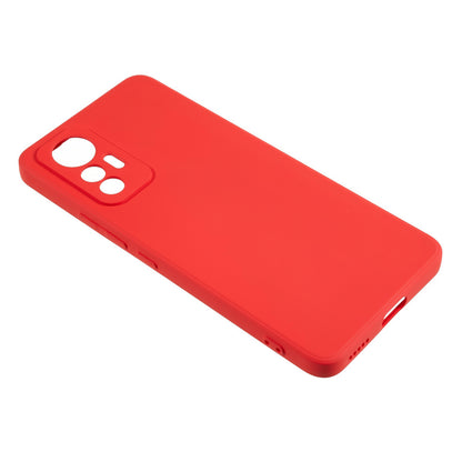 For Xiaomi 12 Lite 5G Rubberized TPU Phone Shockproof Case Fiber Lining Protective Cover