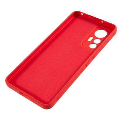 For Xiaomi 12 Lite 5G Rubberized TPU Phone Shockproof Case Fiber Lining Protective Cover