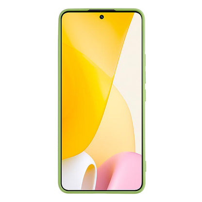 For Xiaomi 12 Lite 5G Rubberized TPU Phone Shockproof Case Fiber Lining Protective Cover