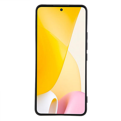 For Xiaomi 12 Lite 5G Rubberized TPU Phone Shockproof Case Fiber Lining Protective Cover