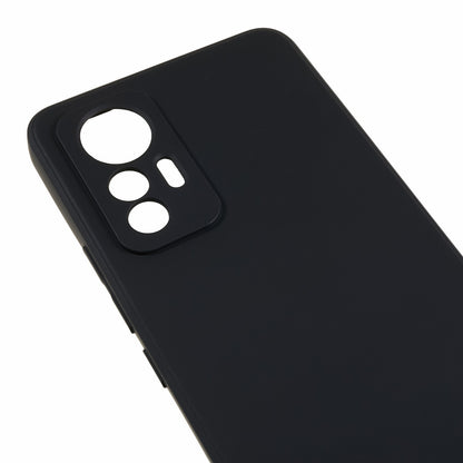 For Xiaomi 12 Lite 5G Rubberized TPU Phone Shockproof Case Fiber Lining Protective Cover