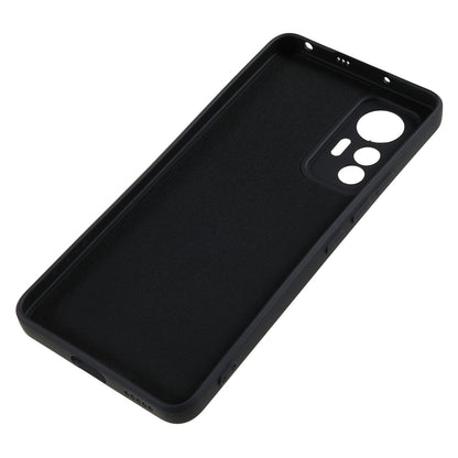 For Xiaomi 12 Lite 5G Rubberized TPU Phone Shockproof Case Fiber Lining Protective Cover