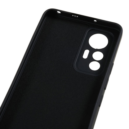 For Xiaomi 12 Lite 5G Rubberized TPU Phone Shockproof Case Fiber Lining Protective Cover