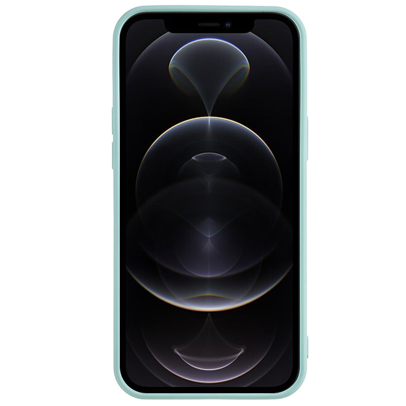 For iPhone 12 Pro Max 6.7 inch Soft TPU Drop-proof Rubberized Cover Fiber Lining Cushion Phone Case