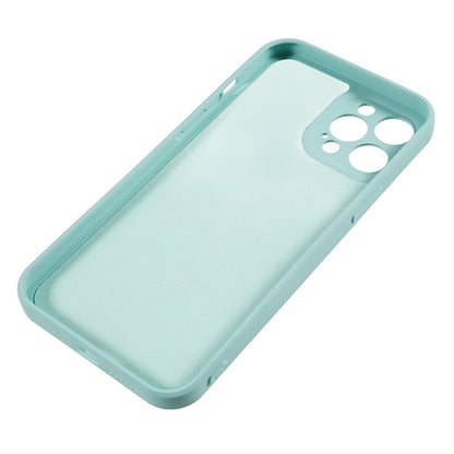 For iPhone 12 Pro Max 6.7 inch Soft TPU Drop-proof Rubberized Cover Fiber Lining Cushion Phone Case