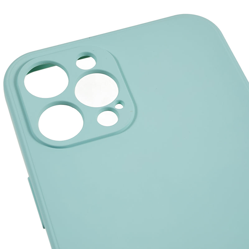 For iPhone 12 Pro Max 6.7 inch Soft TPU Drop-proof Rubberized Cover Fiber Lining Cushion Phone Case