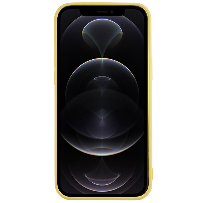 For iPhone 12 Pro Max 6.7 inch Soft TPU Drop-proof Rubberized Cover Fiber Lining Cushion Phone Case