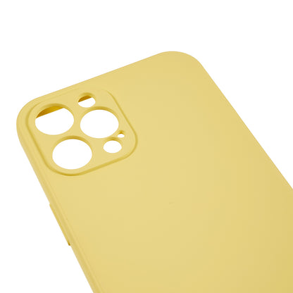 For iPhone 12 Pro Max 6.7 inch Soft TPU Drop-proof Rubberized Cover Fiber Lining Cushion Phone Case