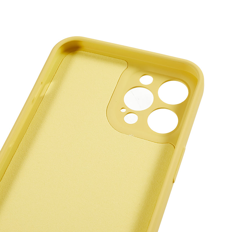 For iPhone 12 Pro Max 6.7 inch Soft TPU Drop-proof Rubberized Cover Fiber Lining Cushion Phone Case