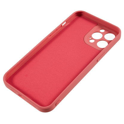 For iPhone 12 Pro Max 6.7 inch Soft TPU Drop-proof Rubberized Cover Fiber Lining Cushion Phone Case