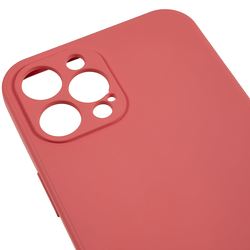 For iPhone 12 Pro Max 6.7 inch Soft TPU Drop-proof Rubberized Cover Fiber Lining Cushion Phone Case