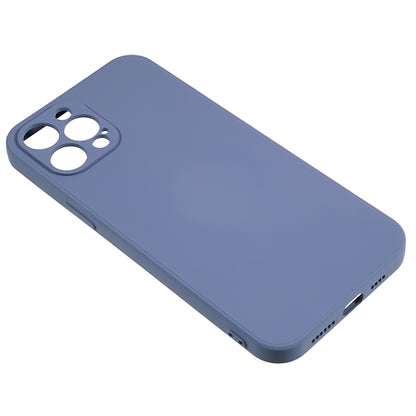 For iPhone 12 Pro Max 6.7 inch Soft TPU Drop-proof Rubberized Cover Fiber Lining Cushion Phone Case