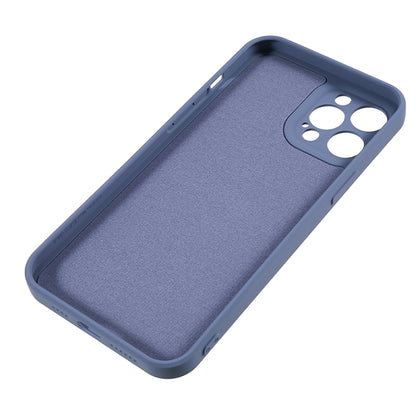 For iPhone 12 Pro Max 6.7 inch Soft TPU Drop-proof Rubberized Cover Fiber Lining Cushion Phone Case