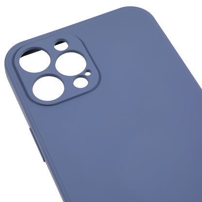 For iPhone 12 Pro Max 6.7 inch Soft TPU Drop-proof Rubberized Cover Fiber Lining Cushion Phone Case