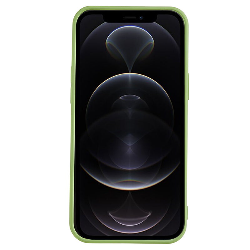 For iPhone 12 Pro Max 6.7 inch Soft TPU Drop-proof Rubberized Cover Fiber Lining Cushion Phone Case