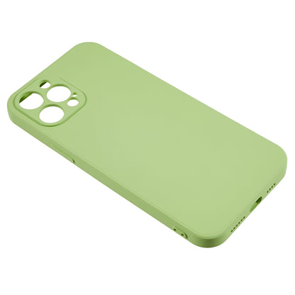For iPhone 12 Pro Max 6.7 inch Soft TPU Drop-proof Rubberized Cover Fiber Lining Cushion Phone Case