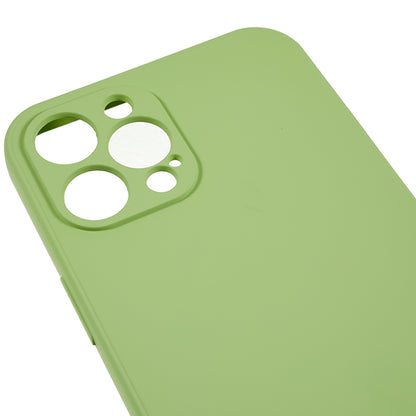 For iPhone 12 Pro Max 6.7 inch Soft TPU Drop-proof Rubberized Cover Fiber Lining Cushion Phone Case