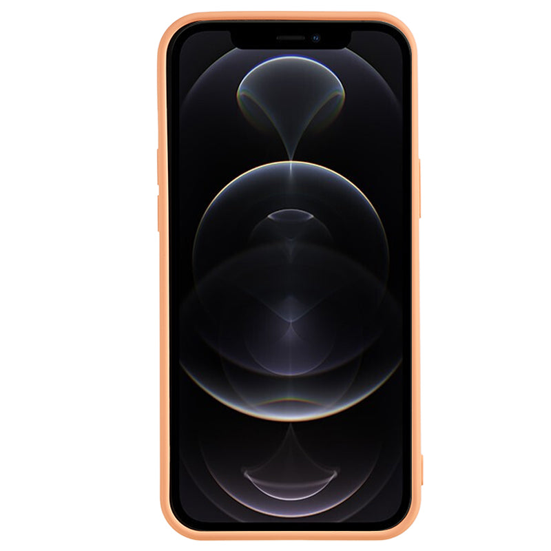 For iPhone 12 Pro Max 6.7 inch Soft TPU Drop-proof Rubberized Cover Fiber Lining Cushion Phone Case