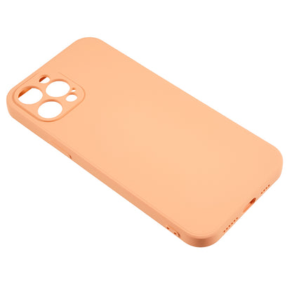 For iPhone 12 Pro Max 6.7 inch Soft TPU Drop-proof Rubberized Cover Fiber Lining Cushion Phone Case