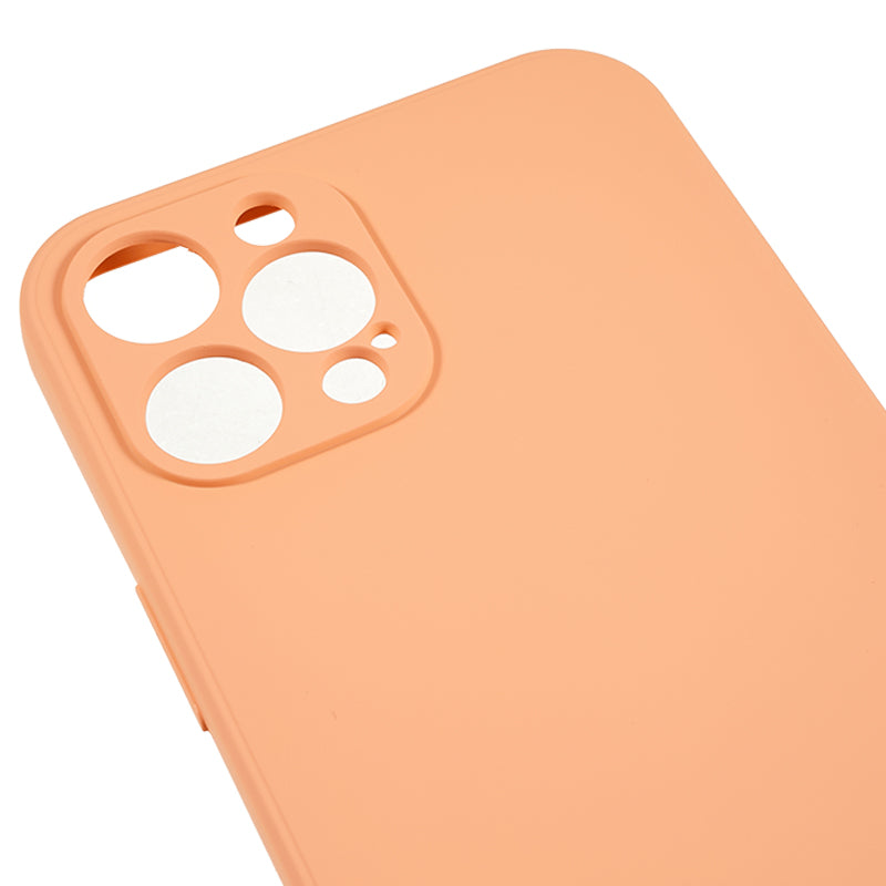 For iPhone 12 Pro Max 6.7 inch Soft TPU Drop-proof Rubberized Cover Fiber Lining Cushion Phone Case