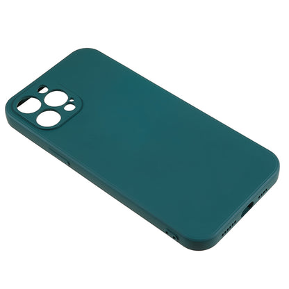 For iPhone 12 Pro Max 6.7 inch Soft TPU Drop-proof Rubberized Cover Fiber Lining Cushion Phone Case