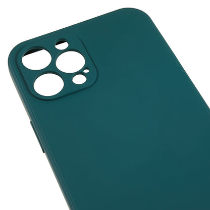 For iPhone 12 Pro Max 6.7 inch Soft TPU Drop-proof Rubberized Cover Fiber Lining Cushion Phone Case