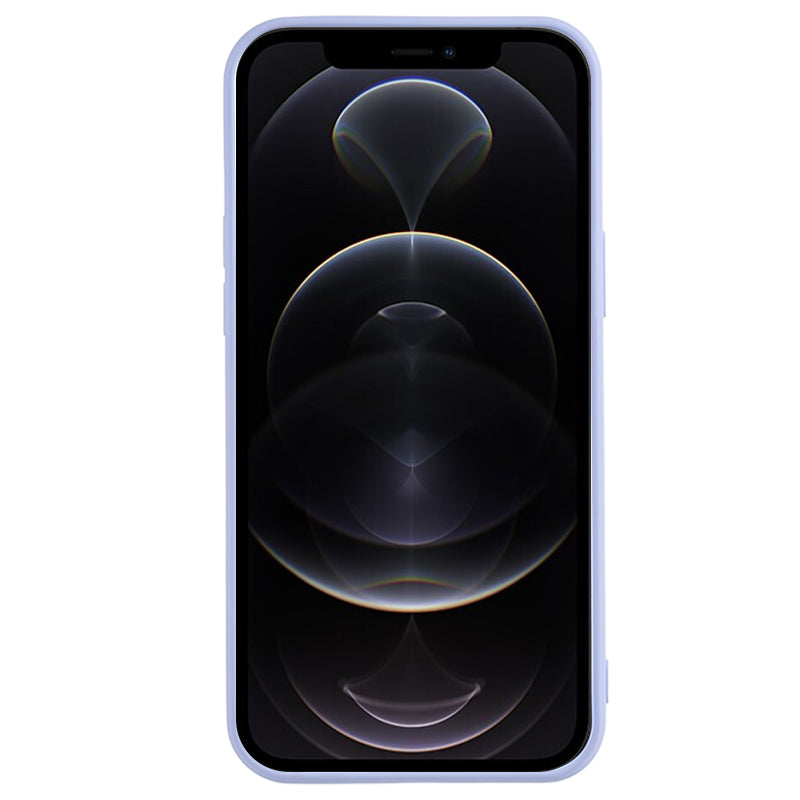 For iPhone 12 Pro Max 6.7 inch Soft TPU Drop-proof Rubberized Cover Fiber Lining Cushion Phone Case