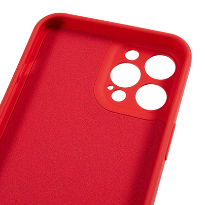 For iPhone 12 Pro Max 6.7 inch Soft TPU Drop-proof Rubberized Cover Fiber Lining Cushion Phone Case