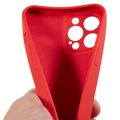 For iPhone 12 Pro Max 6.7 inch Soft TPU Drop-proof Rubberized Cover Fiber Lining Cushion Phone Case