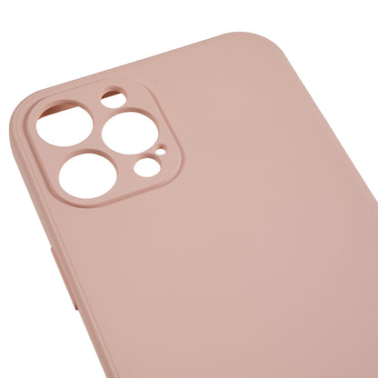 For iPhone 12 Pro Max 6.7 inch Soft TPU Drop-proof Rubberized Cover Fiber Lining Cushion Phone Case