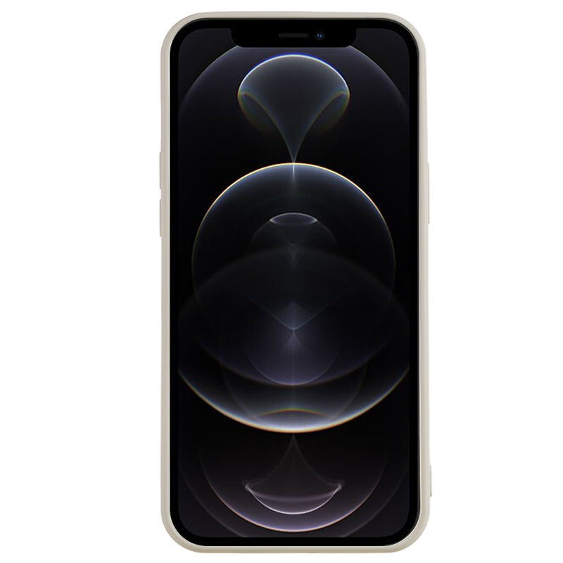 For iPhone 12 Pro Max 6.7 inch Soft TPU Drop-proof Rubberized Cover Fiber Lining Cushion Phone Case