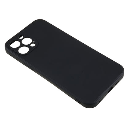 For iPhone 12 Pro Max 6.7 inch Soft TPU Drop-proof Rubberized Cover Fiber Lining Cushion Phone Case