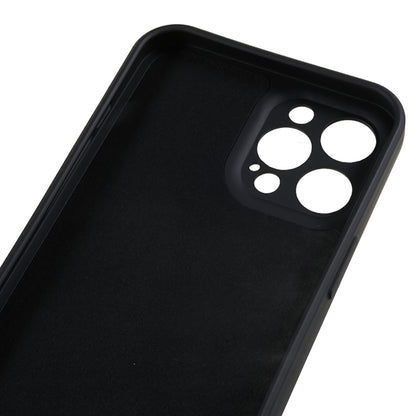 For iPhone 12 Pro Max 6.7 inch Soft TPU Drop-proof Rubberized Cover Fiber Lining Cushion Phone Case