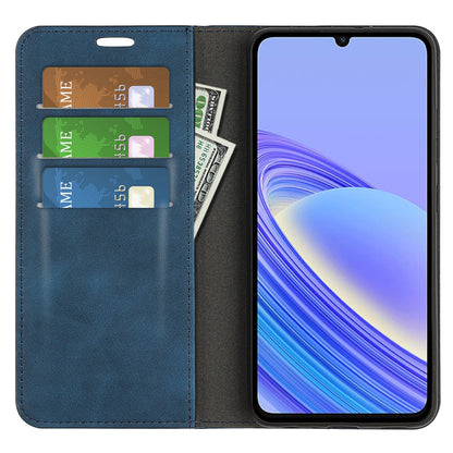 For TCL 40 SE Skin-touch Leather Phone Case Magnetic Flip Stand Wallet Phone Cover