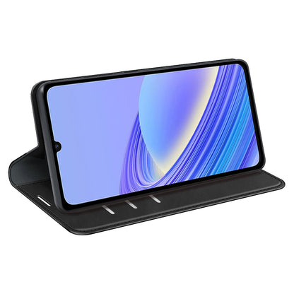 For TCL 40 SE Skin-touch Leather Phone Case Magnetic Flip Stand Wallet Phone Cover