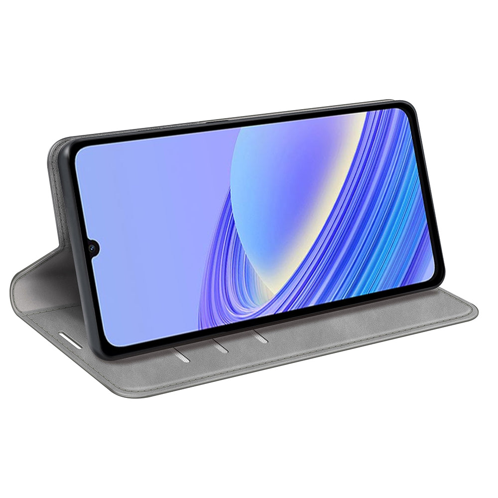 For TCL 40 SE Skin-touch Leather Phone Case Magnetic Flip Stand Wallet Phone Cover