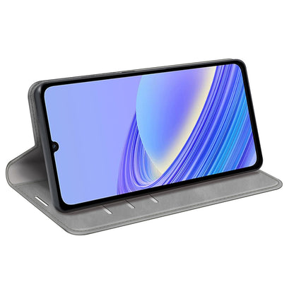 For TCL 40 SE Skin-touch Leather Phone Case Magnetic Flip Stand Wallet Phone Cover