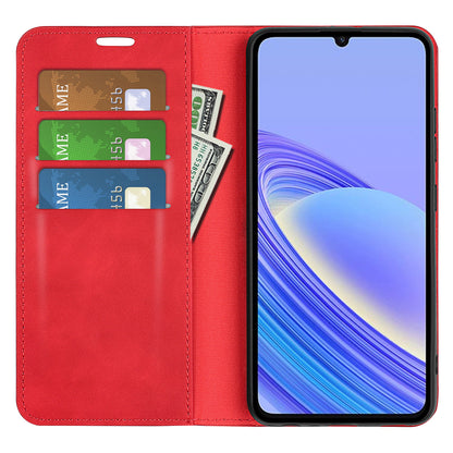 For TCL 40 SE Skin-touch Leather Phone Case Magnetic Flip Stand Wallet Phone Cover