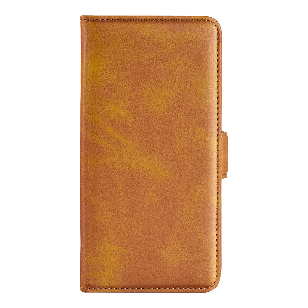 For TCL 40 SE Anti-Scratch PU Leather Wallet Cell Phone Case Calf Texture Anti-Dust Stand Phone Cover