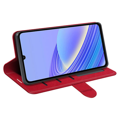 For TCL 40 SE Flip Phone Cover Crazy Horse Texture Phone Case PU Leather Wallet Stand Phone Shell