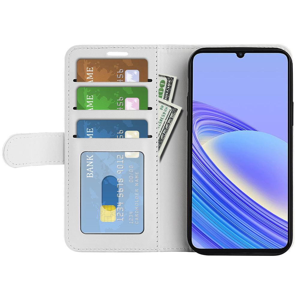 For TCL 40 SE Flip Phone Cover Crazy Horse Texture Phone Case PU Leather Wallet Stand Phone Shell