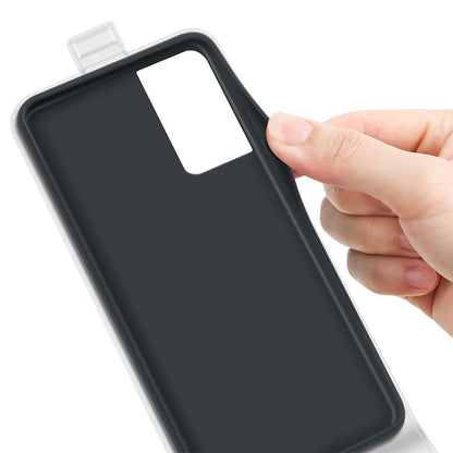 For TCL 40 SE Phone Case Crazy Horse Texture Card Holder PU Leather Vertical Flip Phone Cover