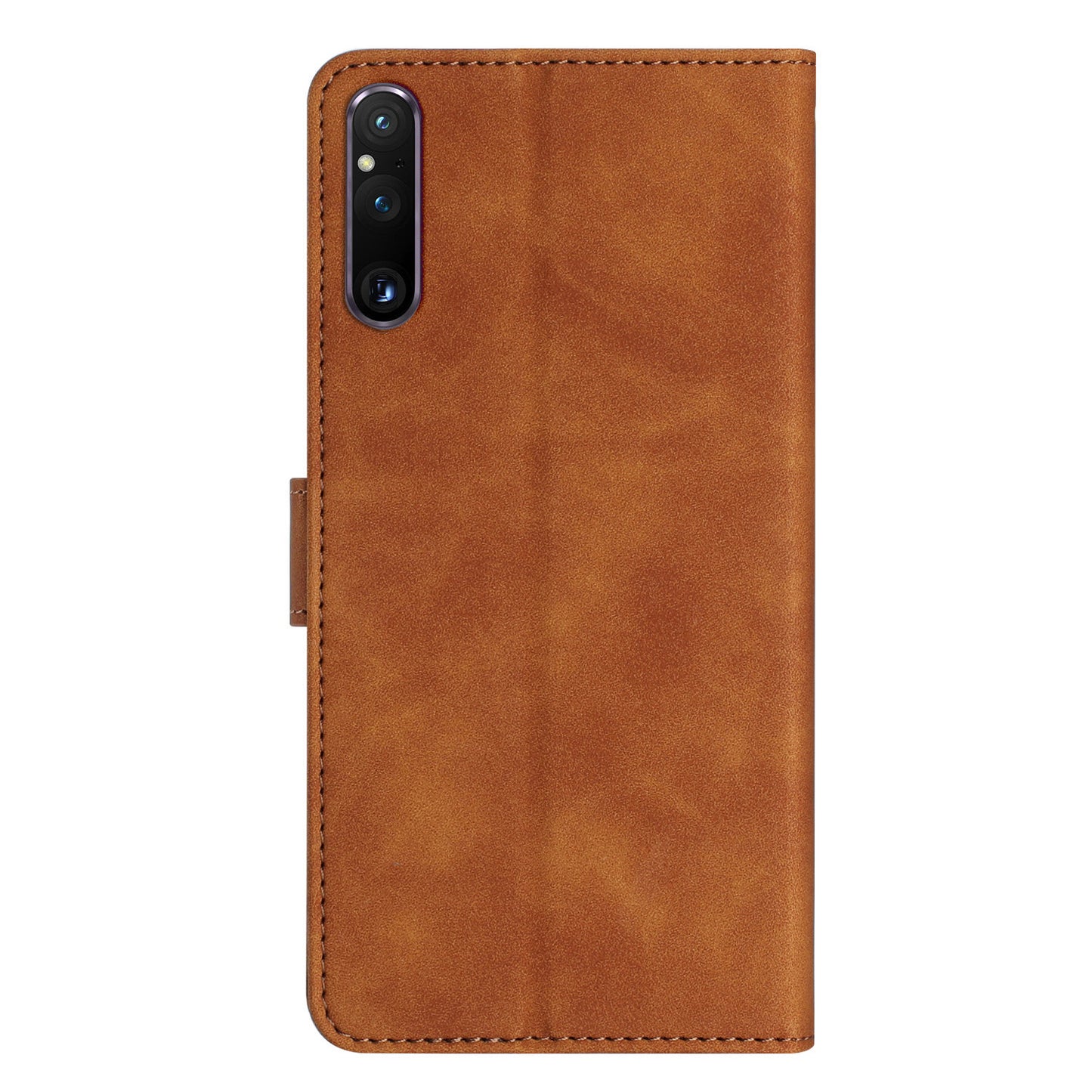 For Sony Xperia 1 V Drop-proof Butterfly Imprinted Shell PU Leather Wallet Stand Phone Case