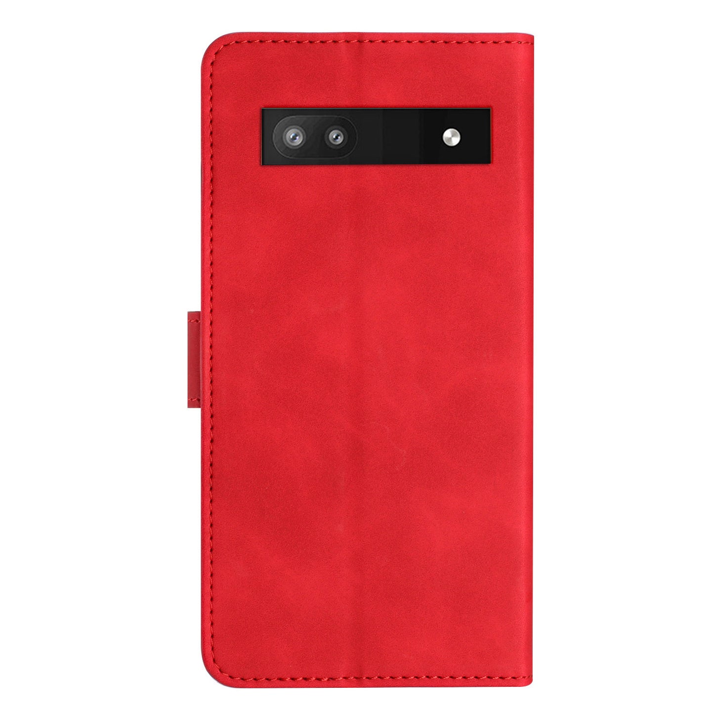 For Google Pixel 7a Butterfly Imprinted Foldable Stand Shell Anti-scratch PU Leather Wallet Phone Case