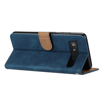 For Google Pixel 7a Butterfly Imprinted Foldable Stand Shell Anti-scratch PU Leather Wallet Phone Case