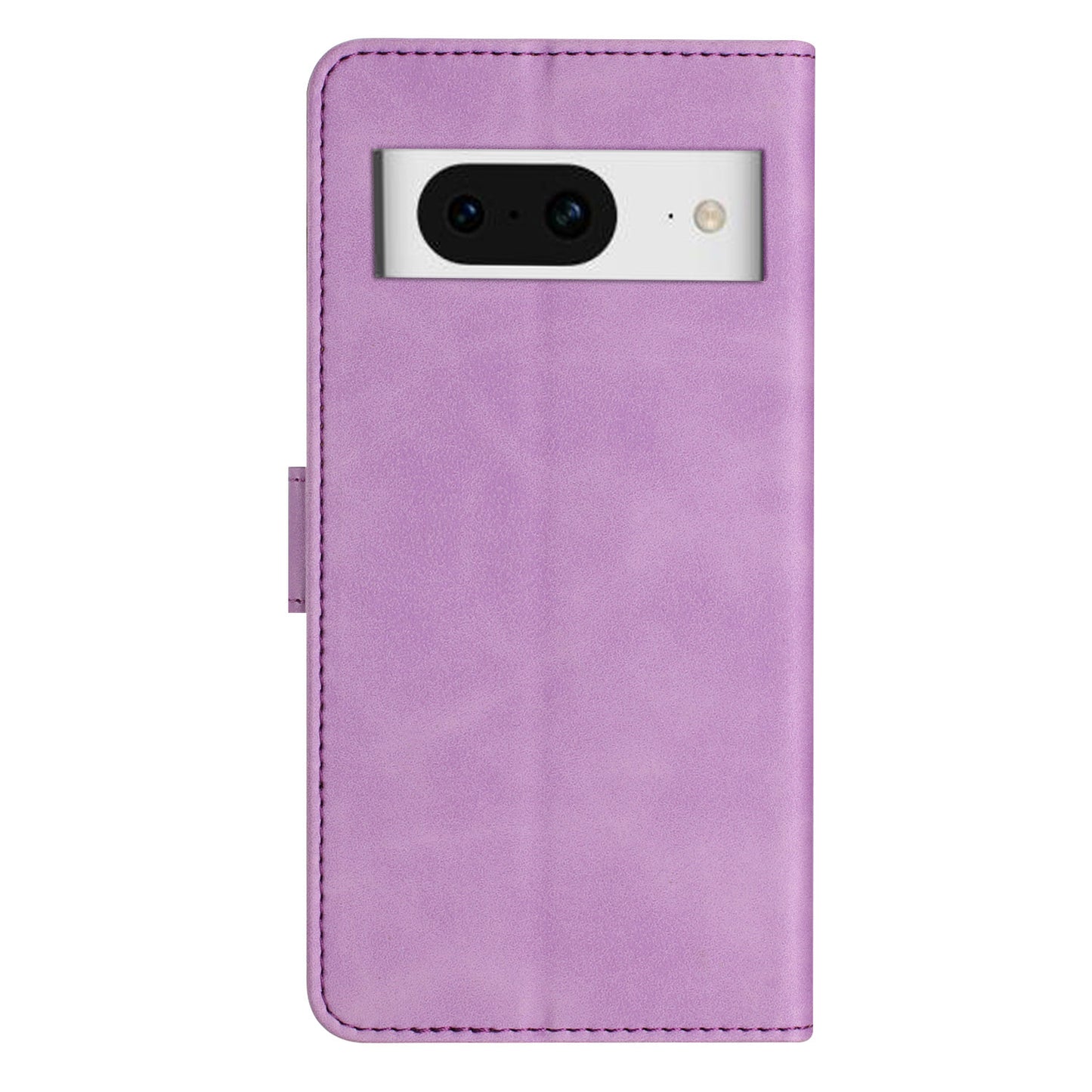 Butterfly Imprinted Wallet Phone Case for Google Pixel 8 , PU Leather Stand Cover