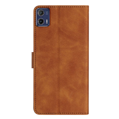 For Motorola Moto G73 5G PU Leather Butterfly Imprinted Stand Shell Wallet Shockproof Phone Case