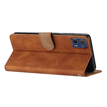 For Motorola Moto G73 5G PU Leather Butterfly Imprinted Stand Shell Wallet Shockproof Phone Case