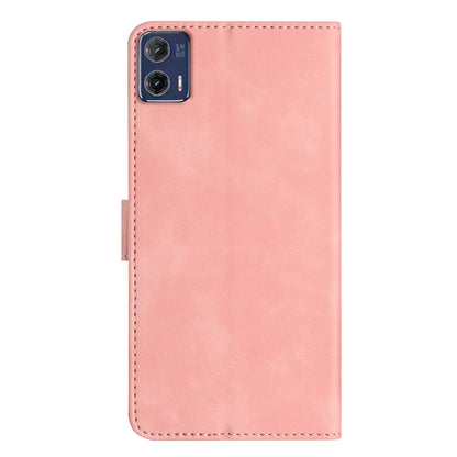 For Motorola Moto G73 5G PU Leather Butterfly Imprinted Stand Shell Wallet Shockproof Phone Case