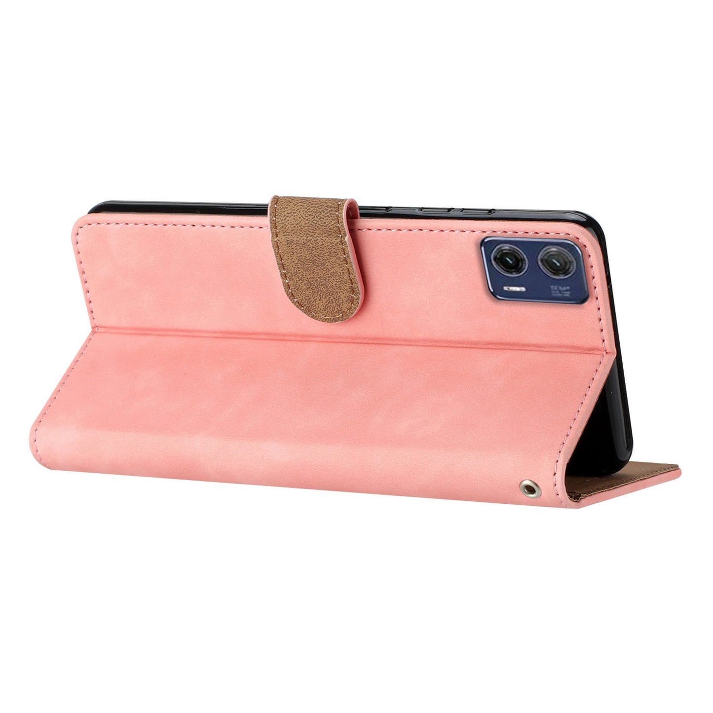 For Motorola Moto G73 5G PU Leather Butterfly Imprinted Stand Shell Wallet Shockproof Phone Case